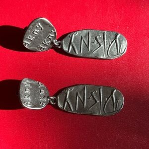 DKNY Silver Earrings